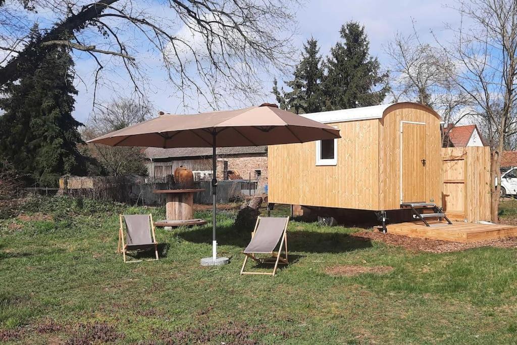 Zirkuswagen Glamping Fuer 2 Mit Veranda Kueche Netflix Parken Und Hofladen Steinhofel Экстерьер фото